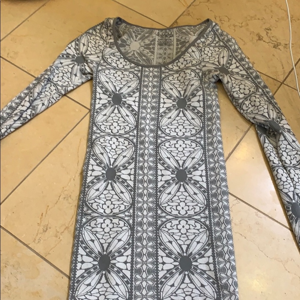 Free people body con patterned dress
